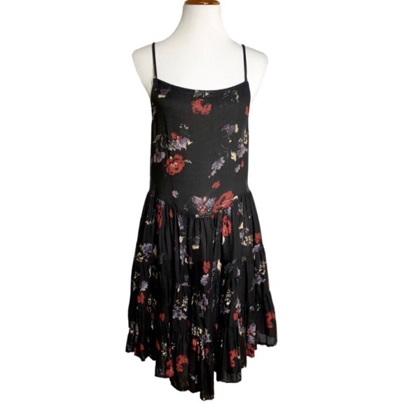 SOLD-Free People Floral Corset Skater Slip Dress - Picture 2 of 8